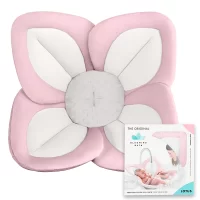 Blooming Bath Lotus Baby Bath Seat, Unisex, 0 to 6 Months, Pink/White/Gray (13.25" x 4.25" x 13.25")