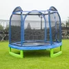 Bounce Pro 7-Foot My First Trampoline Hexagon (Ages 3-10) for Kids, Blue/Green Bounce Pro 7-Foot My First Trampoline Hexagon (Ages 3-10) for Kids, Blue/Green