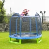Bounce Pro 7-Foot My First Trampoline Hexagon (Ages 3-10) for Kids, Blue/Green Bounce Pro 7-Foot My First Trampoline Hexagon (Ages 3-10) for Kids, Blue/Green