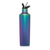 BruMate ReHydration - 100% Leakproof 25oz Insulated Water Bottle with Straw - Stainless Steel Water Canteen (Dark Aura)