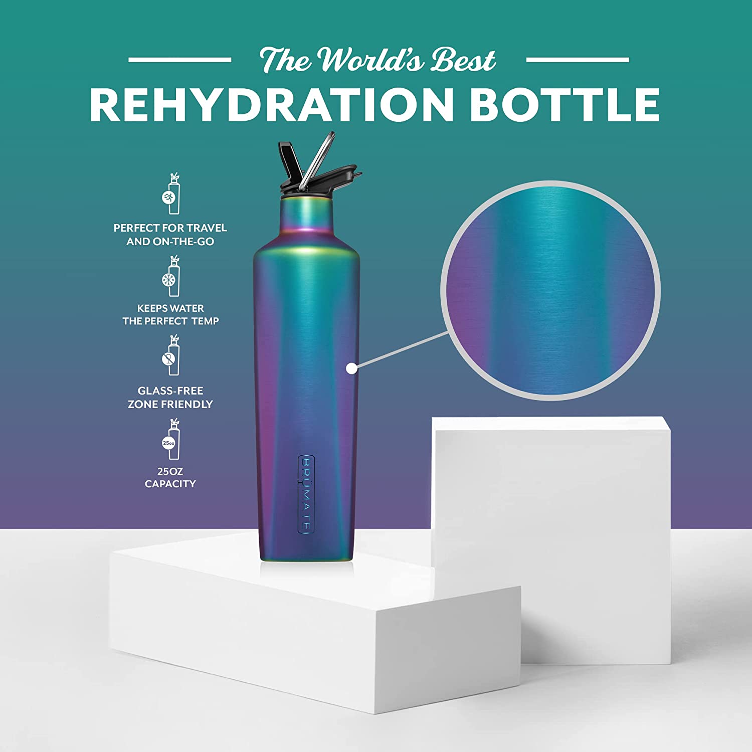 BRUMATE REHYDRATION WATER BOTTLE MULTIPLE COLOR OPTIONS
