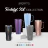 BrüMate Toddy XL - 32oz 100% Leak Proof Insulated Coffee Mug with Handle & Lid - Stainless Steel Coffee Travel Mug - Double Walled Coffee Cup (Glitter Rose Gold)