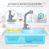 CUTE STONE Color Changing Kitchen Sink Toys, Children Heat Sensitive Electric Dishwasher Playing Toy with Running Water, Automatic Water Cycle System Play House Pretend Role Play Toys for Boys Girls CUTE STONE Color Changing Kitchen Sink Toys, Children Heat Sensitive Electric Dishwasher Playing Toy with Running Water, Automatic Water Cycle System Play House Pretend Role Play Toys for Boys Girls