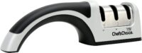 Chef'sChoice 4643 Manual Knife Sharpeners 15 and 20-Degree for Serrated and Straight Knives Diamond Abrasives, 2-Stage, Gray