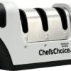 Chef'sChoice 4643 Manual Knife Sharpeners 15 and 20-Degree for Serrated and Straight Knives Diamond Abrasives, 2-Stage, Gray