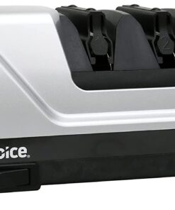 Chef’sChoice Trizor 15XV Professional Electric Knife Sharpener for Kitchen Knives with Diamond Abrasives and Precision Angle Guides, 75db, 3 Slots, Gray