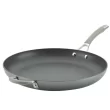 Circulon 81401 Elementum 14 in. Hard-Anodized Aluminum Nonstick Skillet in Oyster Gray