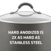 Circulon 83911 Radiance 3 qt. Hard-Anodized Aluminum Nonstick Sauce Pan in Gray with Glass Lid