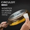 Circulon 84607 Symmetry Dishwasher Safe Hard Anodized Nonstick Cookware Pots and Pans Set, 4 Piece, Chocolate