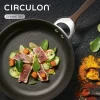 Circulon 84607 Symmetry Dishwasher Safe Hard Anodized Nonstick Cookware Pots and Pans Set, 4 Piece, Chocolate