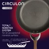 Circulon 84607 Symmetry Dishwasher Safe Hard Anodized Nonstick Cookware Pots and Pans Set, 4 Piece, Chocolate