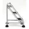 Cosco 11834GGB1 3-Step Commercial Rolling Step Ladder (Grey)