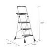 Cosco 11880PBLW1 4 ft. Steel Max Work Platform Ladder with 225 lbs. Load Capacity