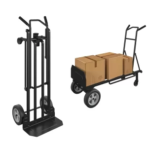 Cosco 12217BLK1E Steel 2-in-1 Hand Truck (800 lbs. Weight Capacity, Black, 2 Positions)