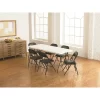 Cosco 14993BLK4E Black Vinyl Padded Seat Stackable Folding Chair (Set of 4)