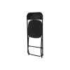 Cosco 60540BLK8E ZOWN Commercial 300 lb. Use Rate Heavy Duty, Injection Mold Banquet Folding Chair with Comfortable Contoured Back, Black, 8 Pack