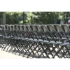 Cosco 60540BLK8E ZOWN Commercial 300 lb. Use Rate Heavy Duty, Injection Mold Banquet Folding Chair with Comfortable Contoured Back, Black, 8 Pack