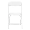 Cosco 60540WHT8E ZOWN White Plastic Seat Metal Frame Outdoor Safe Folding Chair (Set of 8)