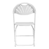 Cosco 60540WHT8E ZOWN White Plastic Seat Metal Frame Outdoor Safe Folding Chair (Set of 8)