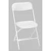 Cosco 60540WHT8E ZOWN White Plastic Seat Metal Frame Outdoor Safe Folding Chair (Set of 8)