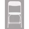 Cosco 60540WHT8E ZOWN White Plastic Seat Metal Frame Outdoor Safe Folding Chair (Set of 8)