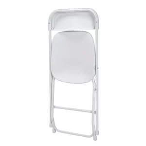 Cosco 60540WHT8E ZOWN White Plastic Seat Metal Frame Outdoor Safe Folding Chair (Set of 8)
