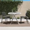 Cosco 87531BLK2E Black Stackable Plastic Outdoor Lounge Chair (2-Pack)