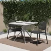 Cosco 87531BLK2E Black Stackable Plastic Outdoor Lounge Chair (2-Pack)