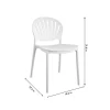 Cosco 87531WHT2E White Stackable Plastic Outdoor Lounge Chair (2-Pack)