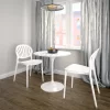 Cosco 87531WHT2E White Stackable Plastic Outdoor Lounge Chair (2-Pack)