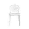 Cosco 87531WHT2E White Stackable Plastic Outdoor Lounge Chair (2-Pack)