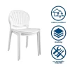 Cosco 87531WHT2E White Stackable Plastic Outdoor Lounge Chair (2-Pack)