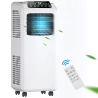 Costway EP23048 8000 BTU Portable Air Conditioner for 161 Square Feet Sq. Ft. with Remote Included