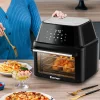 Costway EP24735BK 19 qt. Black Air Fryer Oven with Rotisserie
