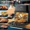 Costway EP24735BK 19 qt. Black Air Fryer Oven with Rotisserie