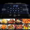 Costway EP24735BK 19 qt. Black Air Fryer Oven with Rotisserie