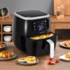 Costway ES10020US-BK 6.5 qt. Black Air Fryer with 8-Preset Functions and Smart Touch Screen