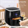 Costway ES10020US-BK 6.5 qt. Black Air Fryer with 8-Preset Functions and Smart Touch Screen