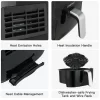 Costway ES10020US-BK 6.5 qt. Black Air Fryer with 8-Preset Functions and Smart Touch Screen