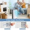 Costway ES10113US-WH 9000 BTU ASHRAE Portable Air Conditioner Cools 350 Sq. Ft. with Dehumidifier with Remote in White