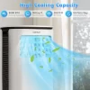 Costway ES10113US-WH 9000 BTU ASHRAE Portable Air Conditioner Cools 350 Sq. Ft. with Dehumidifier with Remote in White