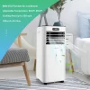 Costway FP10119US-WH 8000 BTU Portable Air Conditioner with Remote Control 3-in-1 Air Cooler with Drying in White