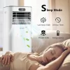 Costway FP10119US-WH 8000 BTU Portable Air Conditioner with Remote Control 3-in-1 Air Cooler with Drying in White