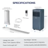 Costway FP10120US-DB 10000 BTU Portable Air Conditioner