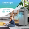 Costway FP10120US-GR 10000 BTU(ASHRAE) 7000 BTU(DOE) Portable Air Conditioner