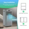 Costway FP10120US-GR 10000 BTU(ASHRAE) 7000 BTU(DOE) Portable Air Conditioner