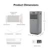 Costway FP10120US-GR 10000 BTU(ASHRAE) 7000 BTU(DOE) Portable Air Conditioner