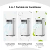 Costway FP10122US-WH 8000 BTU (ASHRAE) Portable Air Conditioner 3-in-1 Air Cooler with Remote Control