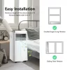 Costway FP10122US-WH 8000 BTU (ASHRAE) Portable Air Conditioner 3-in-1 Air Cooler with Remote Control