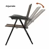 Costway OP3687 Brown Metal Patio Sling Folding Chair with Adjustable Back (Set of 4) Costway OP3687 Brown Metal Patio Sling Folding Chair with Adjustable Back (Set of 4)